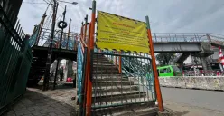 Jembatan Penyebrangan Orang (JPO) Paledang, Kota Bogor, ditutup, Rabu, 20 Agustus 2025. (Sumber: Dok. Istimewa)