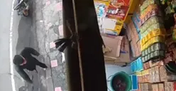Tangkap layar aksi pencurian di sebuah warung kelontong, Jalan Cikaret, Kecamatan Cibinong, Kabupaten Bogor.