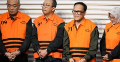 Wamenaker Immanuel Ebenezer ditetapkan KPK sebagai tersangka kasus pemerasan di Gedung Merah Putih, Kelurahan Guntur, Kecamatan Setiabudi, Jakarta Selatan, Jumat, 22 Agustus 2025. (Sumber: Poskota/Bilal Nugraha Ginanjar)