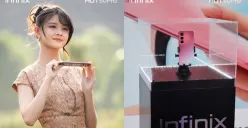 Infinix Hot 60 Pro Plus dengan desain ultra-tipis layar 3D curved, yang tercatat Guinness World Records, sebagai tertipis di dunia (Sumber: Instagram/@infinixglobal)