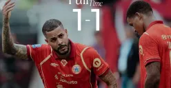 Persija Jakarta menyudahi laga sengit melawan Malut United dengan hasil imbang. (Sumber: Instagram/@persija)