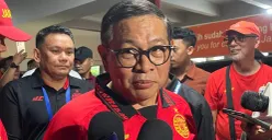 Gubernur Jakarta, Pramono Anung, saat menyampaikan pernyataan kepada awak media di JIS, Jakarta Utara, Sabtu, 23 Agustus 2025. (Sumber: POSKOTA | Foto: M Tegar Jihad)