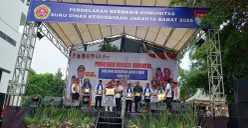 Suasana festival seni yang digelar Karang Taruna Kecamatan Cengkareng, Jakarta Barat, Minggu, 24 Agustus 2025. (Sumber: POSKOTA | Foto: Pandi Ramedhan)