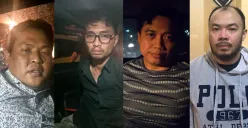 Tampang empat aktor intelektual kasus penculikan dan pembunuhan Ilham Pradipta yang ditangkap Jatanras Polda Metro Jaya. (Sumber: Dok Polda Metro Jaya)