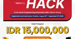 Poster event Telkom menggelar DigiHack 2025. (Sumber: Dok. Telkom)