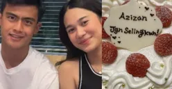 Momen bridal shower Azizah Salsha yang sempat menimbulkan kontroversi dengan tulisan pada kue perayaan. (Sumber: Instagram/@annyaerica))