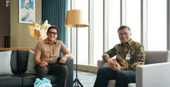 Audiensi Andre Taulany bersama Direktur Utama BPJS Ketenagakerjaan Pramudya Iriawan Buntoro (Sumber: Dok. BPJS Ketenagakerjaan)