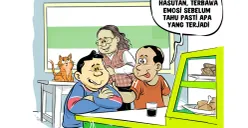 Ilustrasi obrolan warteg: Waspada ajakan provokatif, jangan mudah terhasut sebelum tahu fakta sebenarnya. (Sumber: Poskota/Arif Setiadi)