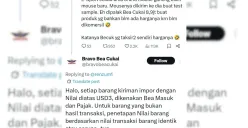 Bea Cukai kembali dikritik warganet imbas tagihan Rp8,9 juta untuk sampel mouse gaming (Sumber: X/@ARSIPAJA)