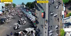 Situasi di Jalan Matraman Raya pasca ricuh di area Polres Jakarta Timur pada Jumat, 29 Agustus 2025. (Sumber: Instagram/@ilhamapriyanto)