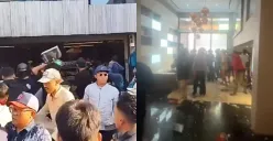Potret rumah anggota DPR RI, Ahmad Sahroni yang digeruduk massa dan isi rumah porak-poranda. (Sumber: Istimewa)