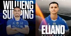 Potret pemain baru Persib Bandung, Eliano Reinjders (kanan) dan Andrew Patrick Jung (kiri). (Sumber: Persib)