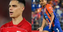 Potret pemain yang dirumorkan dibidik oleh Persib Bandung, Joey Pelupessy (kiri) dan Asnawi Mangkualam (kanan). (Sumber: X)