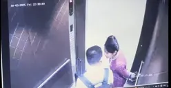 Rekaman CCTV yang menampilkan pramugari Exy Dwi Lestari dengan suami orang. (Sumber: TikTok/@winnabalina)