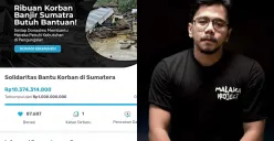 Penggalangan donasi untuk korban banjir di Sumatera yang dilakukan Ferry Irwandi mencapai Rp10 miliar. (Sumber: Instagram)