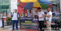 Kegiatan Galang Dana keluarga DPP IKM Kota Depok di Jalan Margonda saat acara Car Free Day, Minggu, 30 November 2025. (Sumber: Istimewa)