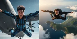 Prompt Gemini AI Ini Bisa Hasilkan Foto Skydiving Realistis Mirip Profesional (Sumber: Gemini AI)
