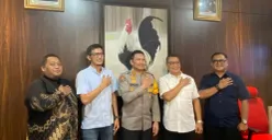 Pertemuan FWP, Polda Metro Jaya, dan PWI Jaya untuk koordinasi teknis pelaksanaan UKW di ruang Kabid Humas Polda Metro Jaya, Rabu, 3 Desember 2025. (Sumber: Dok. Istimewa)