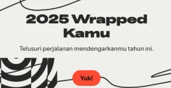 Cara buat Spotify Wrapped 2025. (Sumber: Spotify)