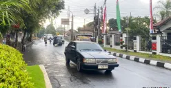 Suasana lokasi rencana pembangunan underpass di kawasan Jalan Gatot Subroto, Kota Cimahi. (Sumber: Poskota/Gatot Poedji Utomo)