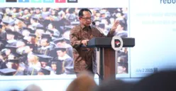 Mendagri Tito Karnavian dalam AAA Conference 1.0: Connecting Global Expertise with Indonesian Opportunities di Hall Wisma Danantara Indonesia, Jumat, 5 Desember 2025. (Sumber: Dok. Puspen Kemendagri)