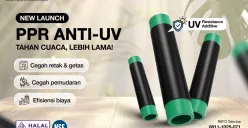 Produk Pipa PPR Anti-UV dari RIIFO yang dilengkapi aditif tahan sinar ultraviolet, dirancang untuk mencegah retak, pemudaran, dan meningkatkan efisiensi biaya pada instalasi saluran air luar ruangan. (Sumber: Istimewa)