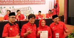 Jajaran pengurus baru DPC PDI Perjuangan Kota Depok periode 2025-2030 yang ditetapkan dalam Konfercab 2025. (Sumber: Dok. Humas DPC PDIP Kota Depok)