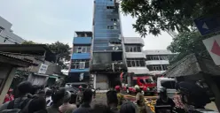 Kronologi kebakaran PT Terra Drone Kemayoran. (Sumber: Poskota/Pandi Ramedhan)