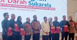 DKI Jakarta memberikan Penghargaan Donor Darah Sukarela 75 kali kepada 200 pendonor. (Sumber: Istimewa)