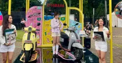 Booth motor Yamaha Fazzio Hybrid jadi salah satu spot favorit pengunjung Festival Gen Z 2025, Plaza Timur Gelora Bung Karno (GBK), Senayan, Jakarta Pusat. (Sumber: Dok. Yamaha)