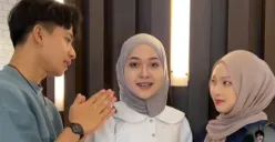 Yuka (kiri) kekasih Aya (tengah) diduga berselingkuh dengan Jule (kanan). (Sumber: TikTok/@Yusmankusumaa)