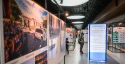 Potret pameran jurnalistik dengan tajuk "Haluan Merah Putih" yang digelar di Stasiun Tanah Abang. (Sumber: Istimewa)