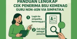 Panduan lengkap cek penerima BSU Kemenag Guru Non-ASN (Sumber: Chat GPT)