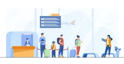 Ilustrasi prediksi lintasan pengunjung bandara Soekarno-Hatta saat Nataru 2025. (Sumber: Freepik)