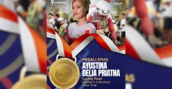 Perolehan medali SEA Games 2025 terkini: Indonesia kokoh di peringkat dua dengan 46 medali emas. Wushu dan balap sepeda jadi penyumbang emas hari ini. (Sumber: Instagram/@icf_cycling)