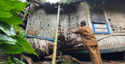 Kondisi bangunan rumah milik Cacang Hidayat, honorer penjaga sekolah yang akan dibangun Pemkab Lebak. (Sumber: Istimewa)