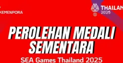 Perolehan medali SEA Games 2025 hari ini. (Sumber: Instagram/@kemenpora)