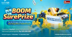 Promo akhir bjb Boom SurePrize. (Sumber: Corsec bank bjb)