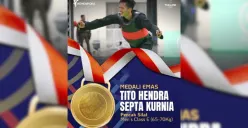 Dipersembahkan oleh panahan, pencak silat, dan dayung, Indonesia raih 70 emas di SEA Games 2025. Peringkat 2 semakin kokoh, peluang tambah medali masih terbuka. Ini klasemen sementara terkini. (Sumber: Instagram/@kemenpora)