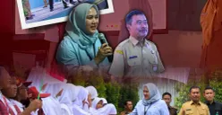 Kepala Kejari Kota Bekasi Sulvia Triana Hapsari dan Kepala Dinas Pendidikan Alexander Zulkarnain melaksanakan kunjungan kerja ke SDN Pejuang VII, Kecamatan Medansatria. (Sumber: Dok. Kejari Bekasi)