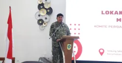 Bupati Bogor, Rudy Susmanto saat memberikan sambutan ketika pelantikan KPP KBB di Leuwiliang. (Sumber: Dok. Pemkab Bogor)