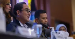 Kepala BNN RI Suyudi Ario Seto, menyampaikan keterangan saat Konferensi Pers Akhir Tahun 2025 di Gedung BNN, Cawang, Jakarta Timur, Jumat (19/12/2025). (Sumber: Biro Humas dan Protokol BNN)