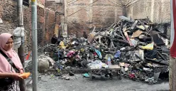 Sebanyak 14 rumah semipermanen di Jalan Kapuk Muara, Gang Meong RT 05 RW 04, Penjaringan, Jakarta Utara, terbakar pada Minggu, 21 Desember 2025. (Sumber: Istimewa)