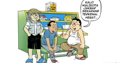 Obrolan Warteg awal pekan. (Sumber: Poskota/Arif Setiadi)