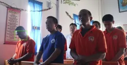 Warga Binaan Rutan Kelas I Tangerang merayakan ibadah Natal bersama keluarga. (Sumber: Veronica)