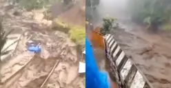 Banjir bandang yang terjadi di Tegal, Jawa Tengah menjelang Nataru. (Sumber: X/_loveageever)