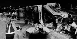 Kecelakaan bus tewaskan 16 orang. Cek profil PO Cahaya Trans, kondisi armada, dan kemungkinan kelalaian di balik insiden ini. (Sumber: X/@bambangsuling11)