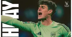 Prediksi pertandingan dan line up Arsenal vs Crystal Palace di perempat final Carabao Cup 2025/2026 (Sumber: Instagram/@arsenal)