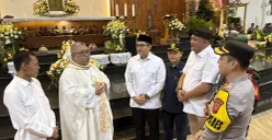 Forkopimda Kabupaten Bogor melakukan peninjauan gereja pada malam Natal, Rabu, 24 Desember 2025. (Sumber: POSKOTA | Foto: Giffar Rivana)