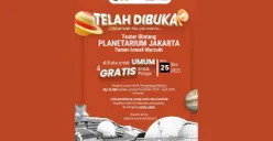 Planetarium Jakarta Resmi dibuka kembali (Sumber: Instagram/@tim.cikini)